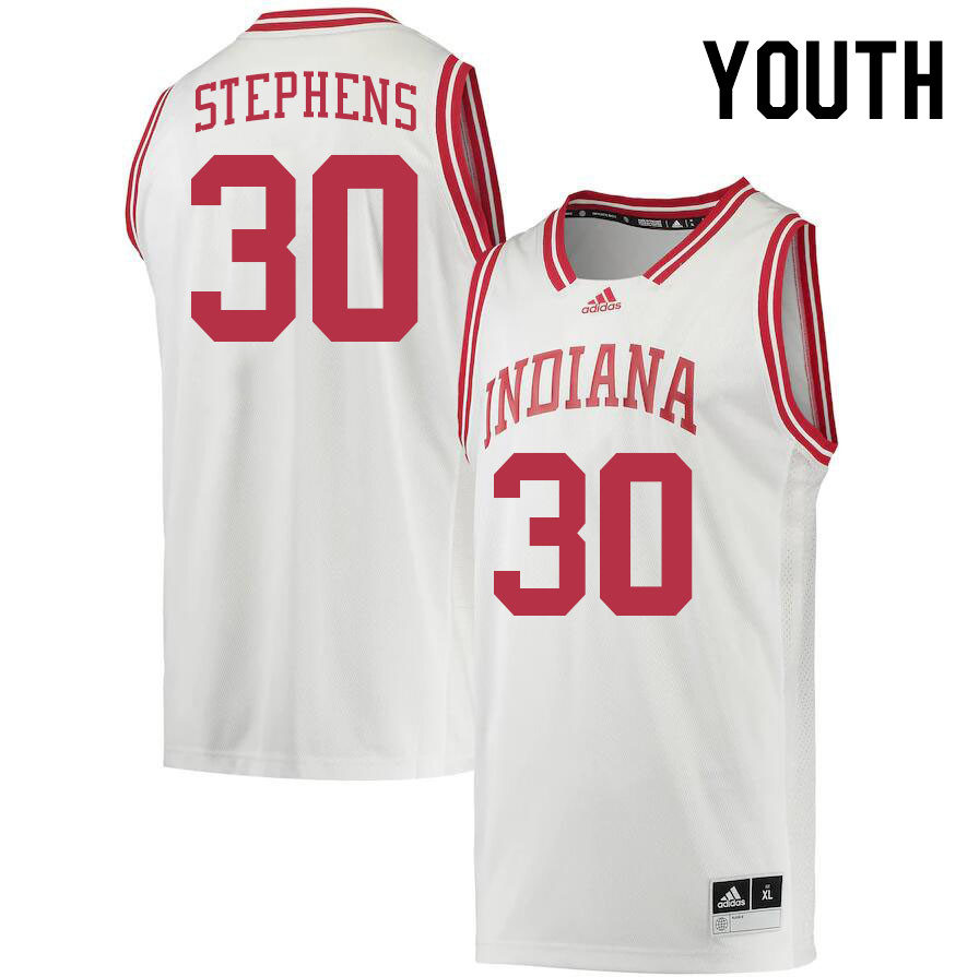 Youth #30 Ian Stephens Indiana Hoosiers College Basketball Jerseys Stitched Sale-Retro